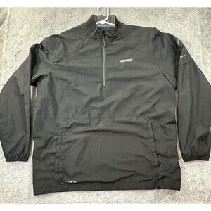 Nike Storm-FIT Reivers Half-Zip Pullover Jacket M Black Waterproof Windbreaker
